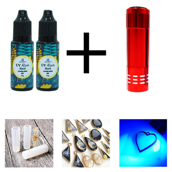 3 Size DIY Fast Curing UV Clear Hard Resin For Making Jewelry Handicrafts epoxy resin hard