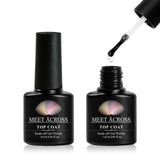 MEET ACROSS 7ml Nail Polish Holographic Glitter Platinum UV Nail Gel Polish Shine Shimmer Manicure Soak Off Nail Art Varnish